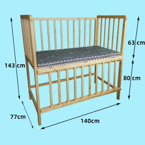 兒童發(fā)育篩查床測查小床實(shí)木圍欄床兒童檢查床兒心量表評估工具